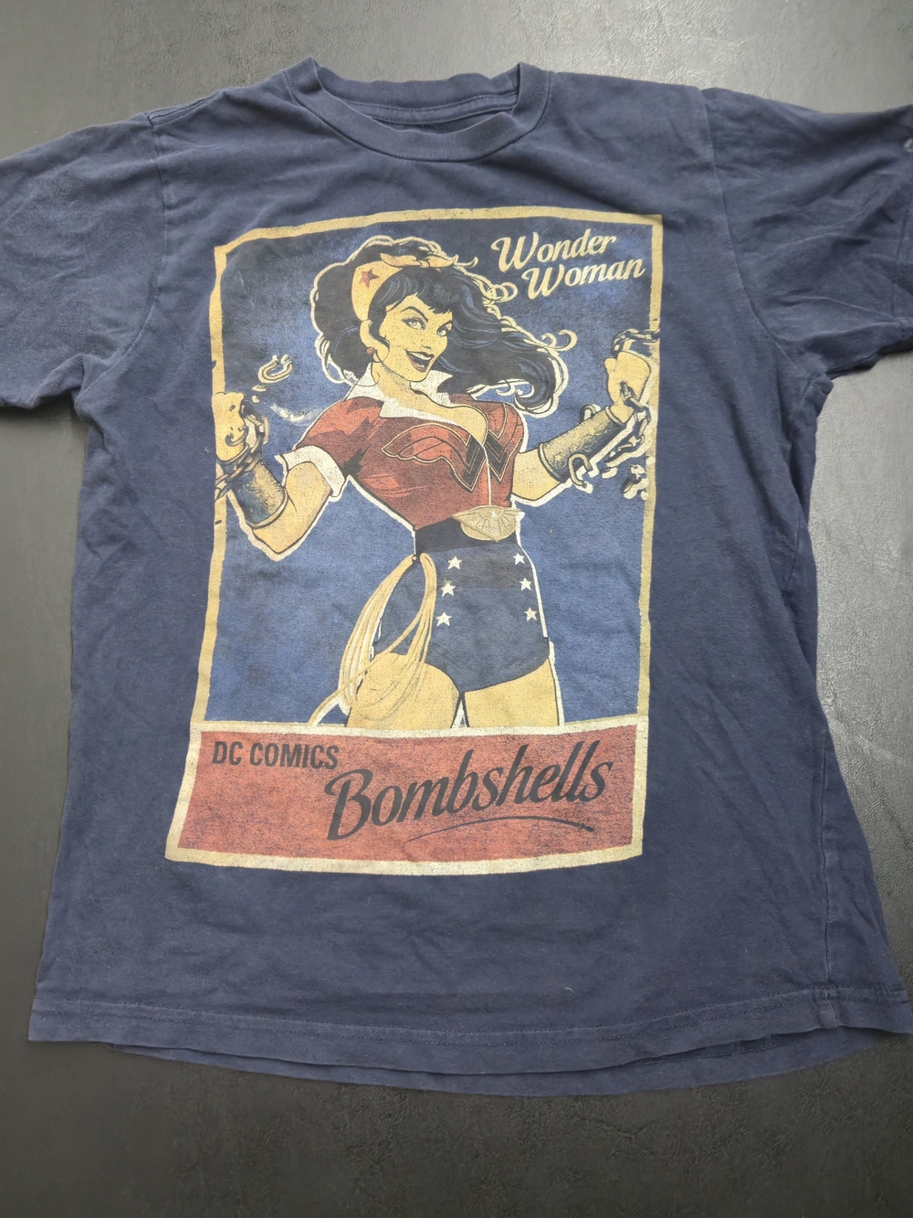 DC Comics Wonder Woman Navy Graphic Tee - Bombshells